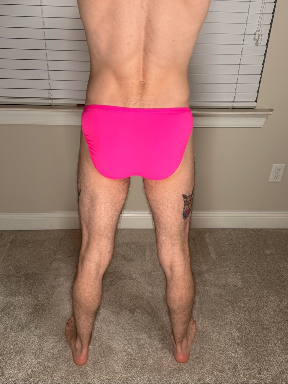 Men's Bright Pink Low-Rise Briefs Medium - Picture 3 of 3